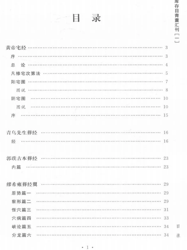 四库存目青囊汇刊合集 5本插图