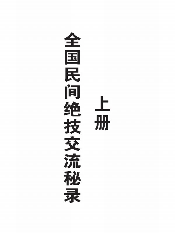 全国民间绝技交流秘录  上下合册插图