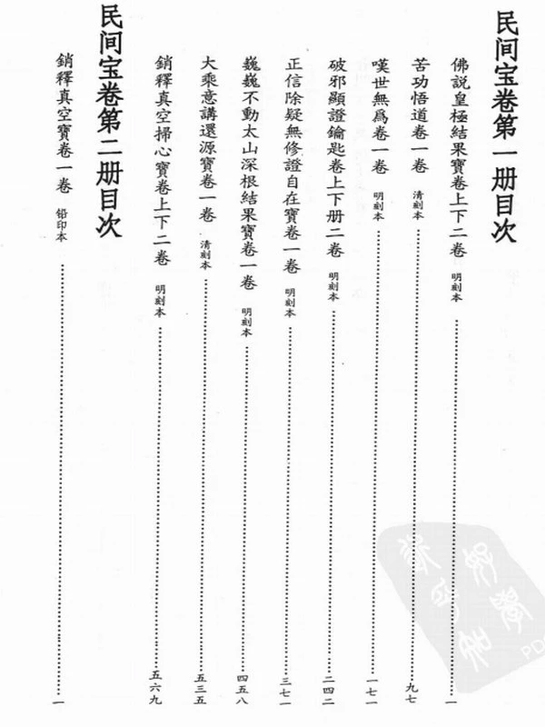 民间宝卷合集 20册插图