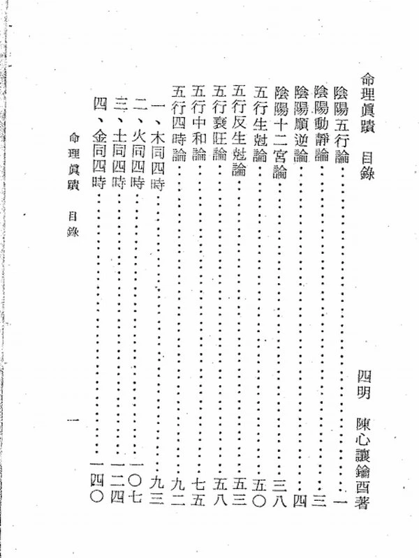 陈心让 命理真迹（上下册）插图
