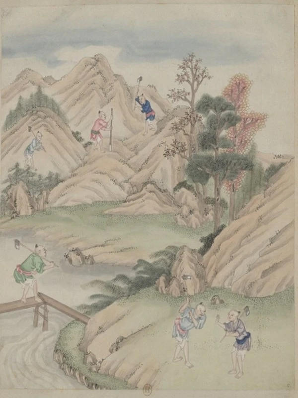 中国自然历史绘画合集5本插图