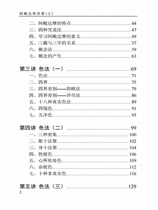 阿毗达摩讲要上中下插图