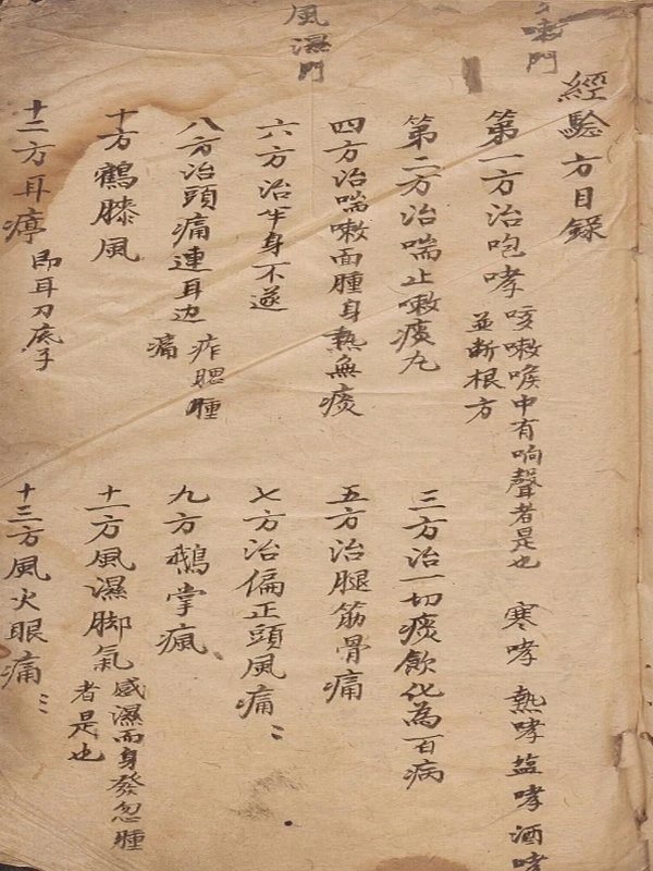 国柏林图书馆手抄郎中经验方2本插图