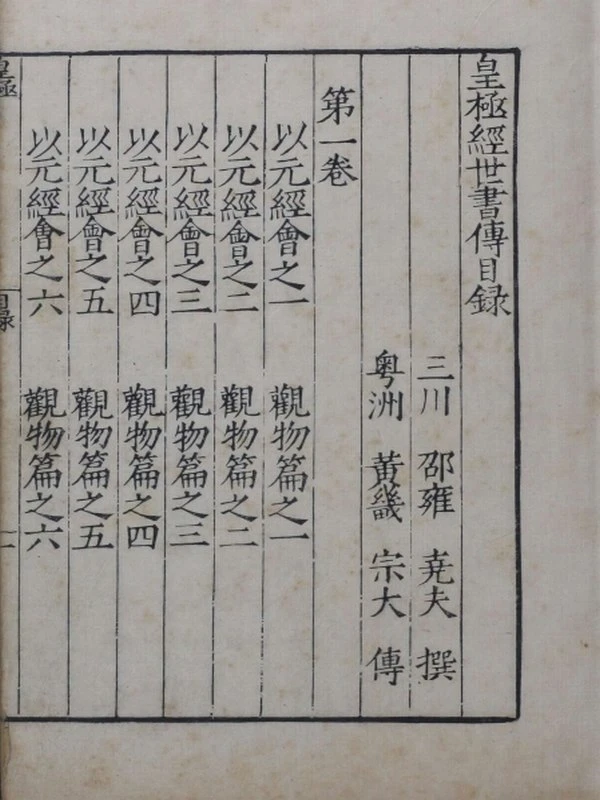 皇极经世书传.八卷.宋.邵雍.撰.明.黄畿.传.明嘉靖三十三年黄佐刊本.南京大学图书馆藏.pdf插图