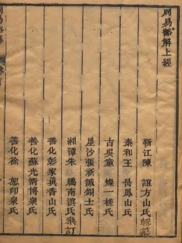 周易豁解合集6本插图