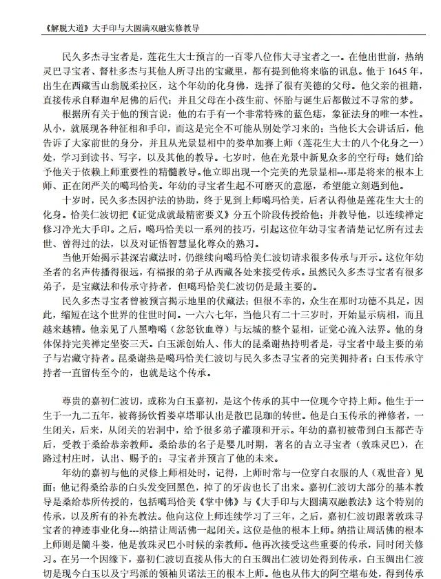 解脱大道-大手印与大圆满双融实修教导.pdf插图