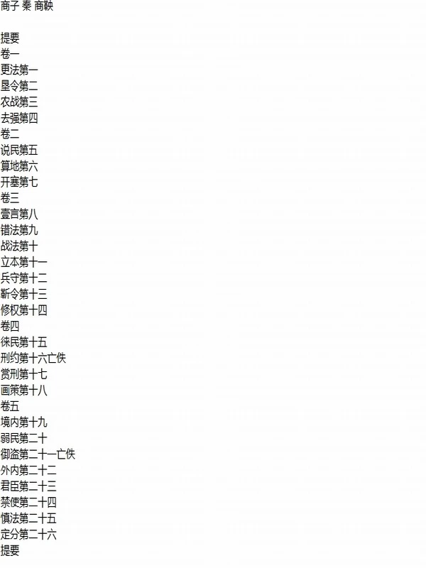 古代文献藏书 法家合集-7部(TXT版)插图