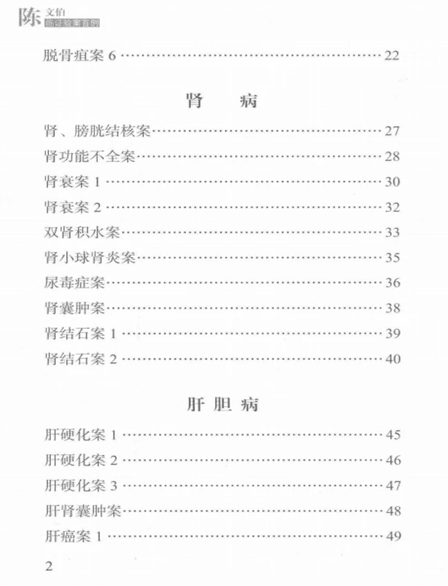 陈文伯临证验案百例插图