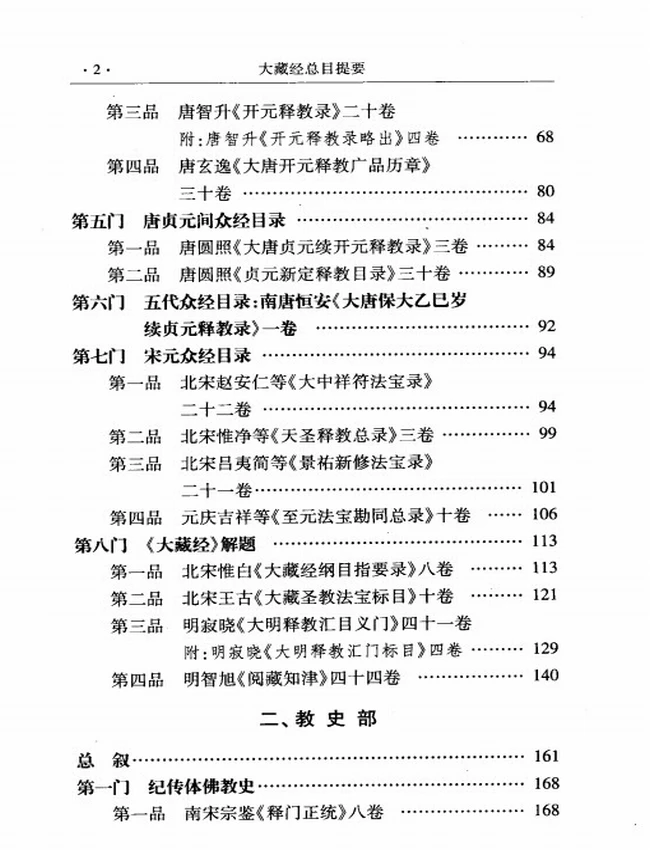 大藏经总目提要 文史藏 两册插图
