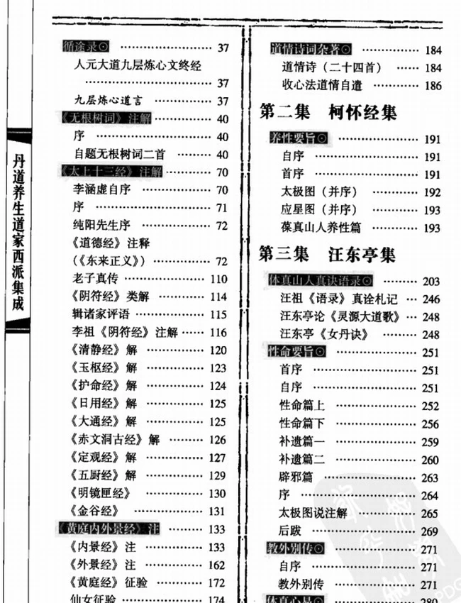 丹道养生道家西派集成 共3卷插图