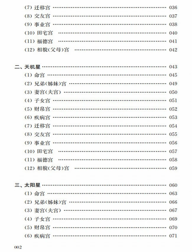 紫微斗数讲义 星曜性质插图