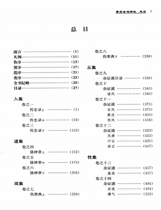 景岳全书译注 共6本插图