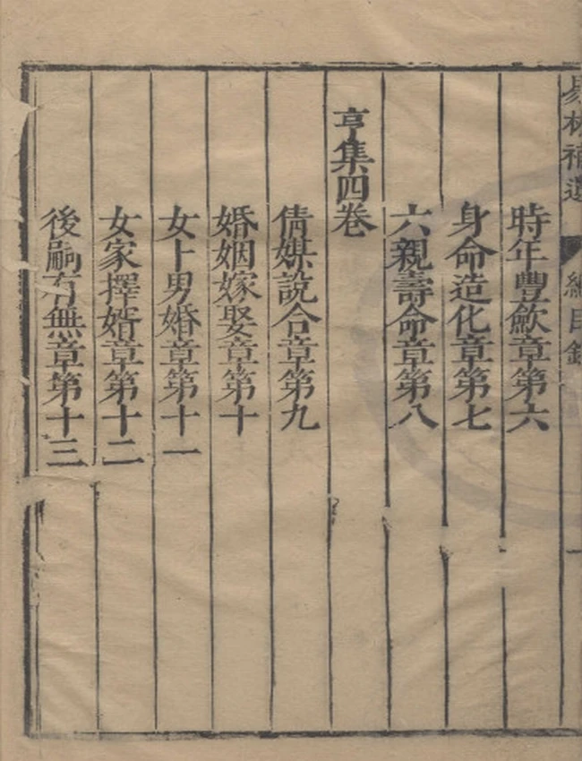 《易林补遗》十二卷 明刻本插图
